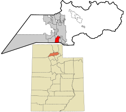 Weber County Utah incorporated and unincorporated areas Riverdale highlighted